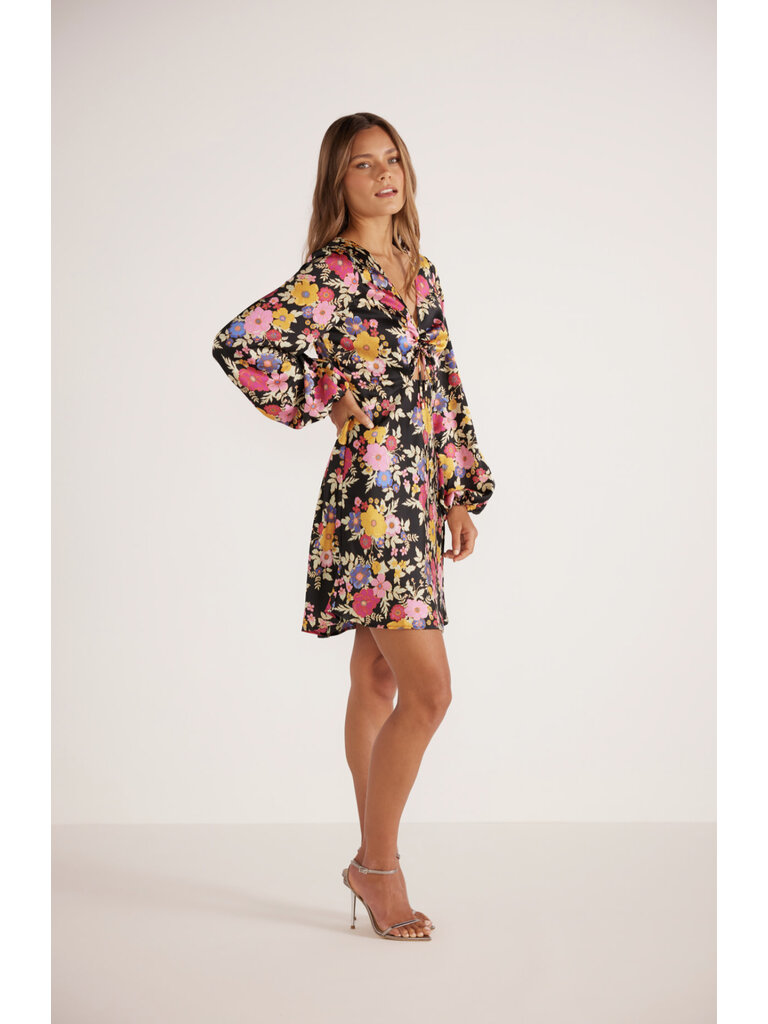 Mink Pink Silky Floral Mini