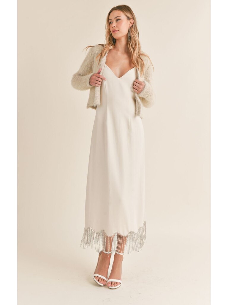 Sadie & Sage Ivory Midi Dress