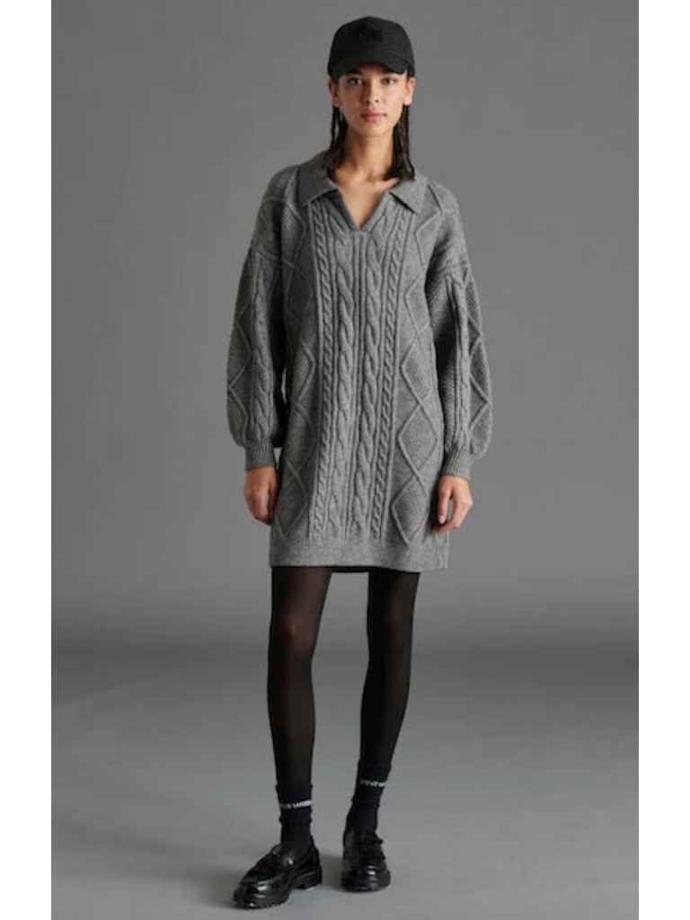 Grey Sweater Dress - Sweet Pea Boutique