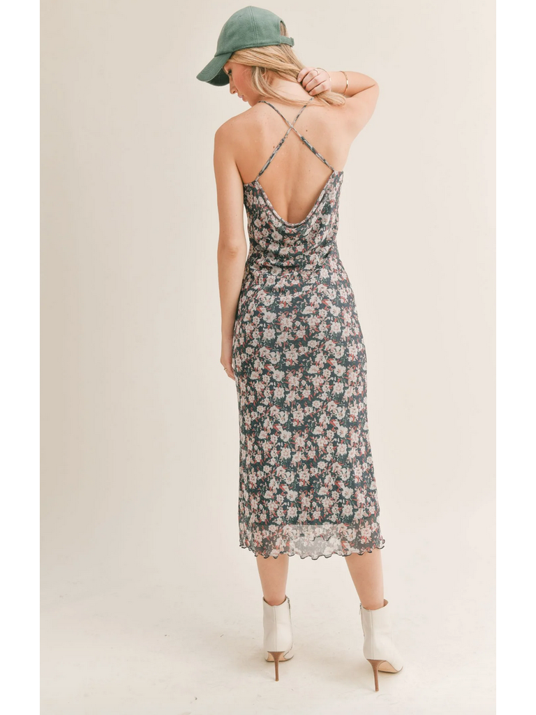 Sage The Label Floral Mesh Dress