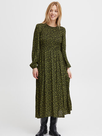 B. Young Neon Green Floral Midi