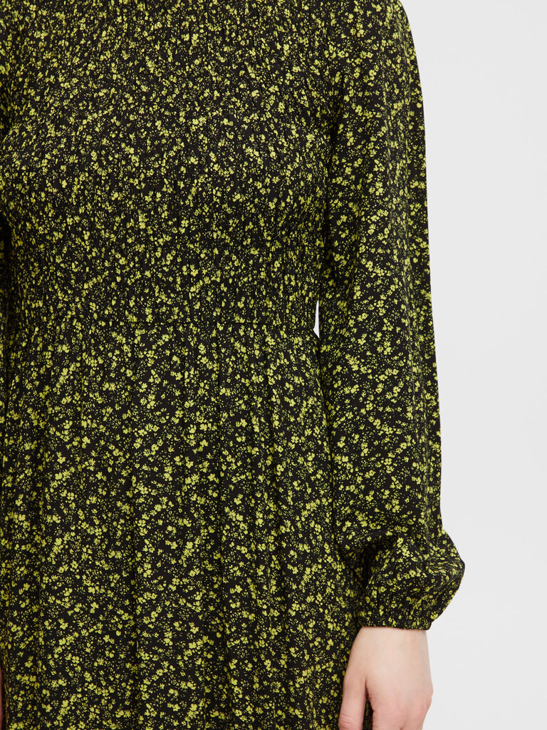 B. Young Neon Green Floral Midi