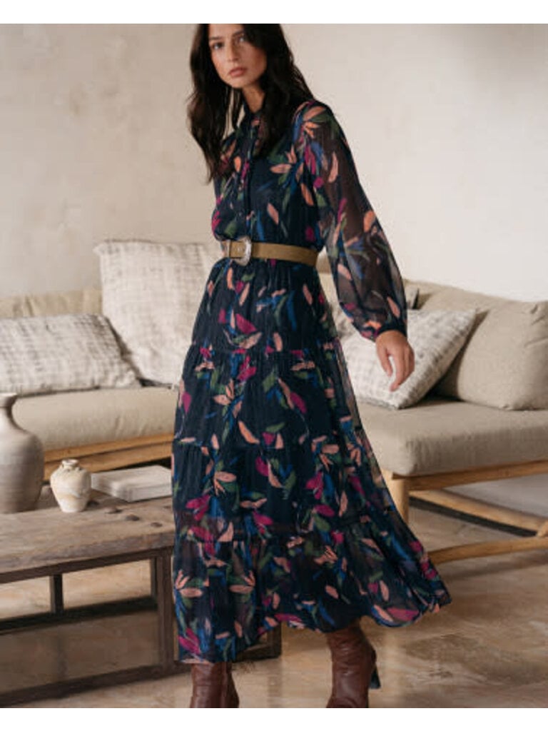 Grace & Mila Marine Floral Maxi