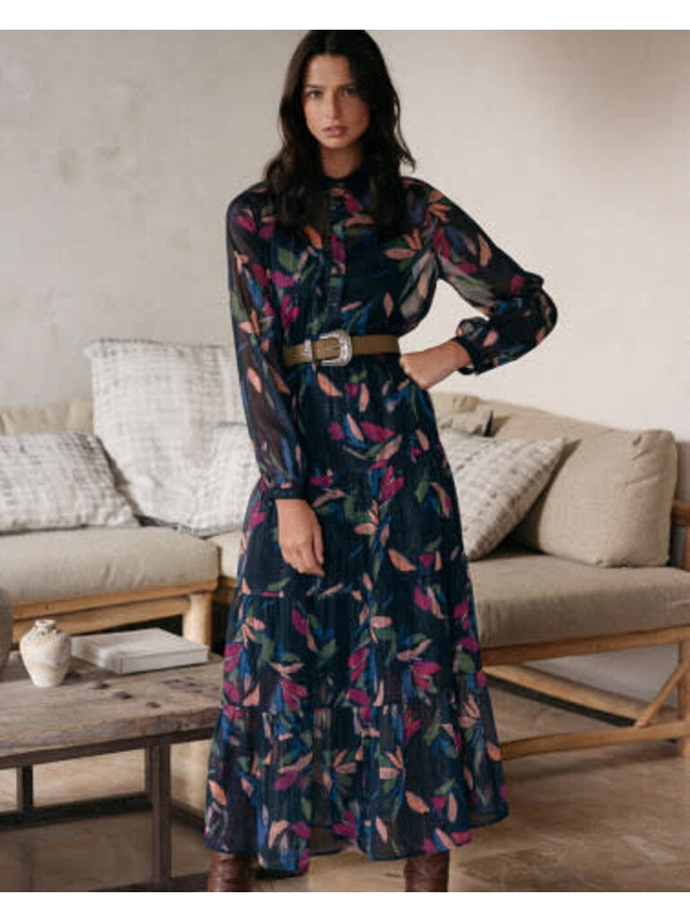 Grace & Mila Marine Floral Maxi