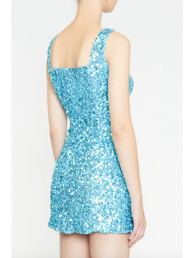 Glamorous Aqua Sequin Mini