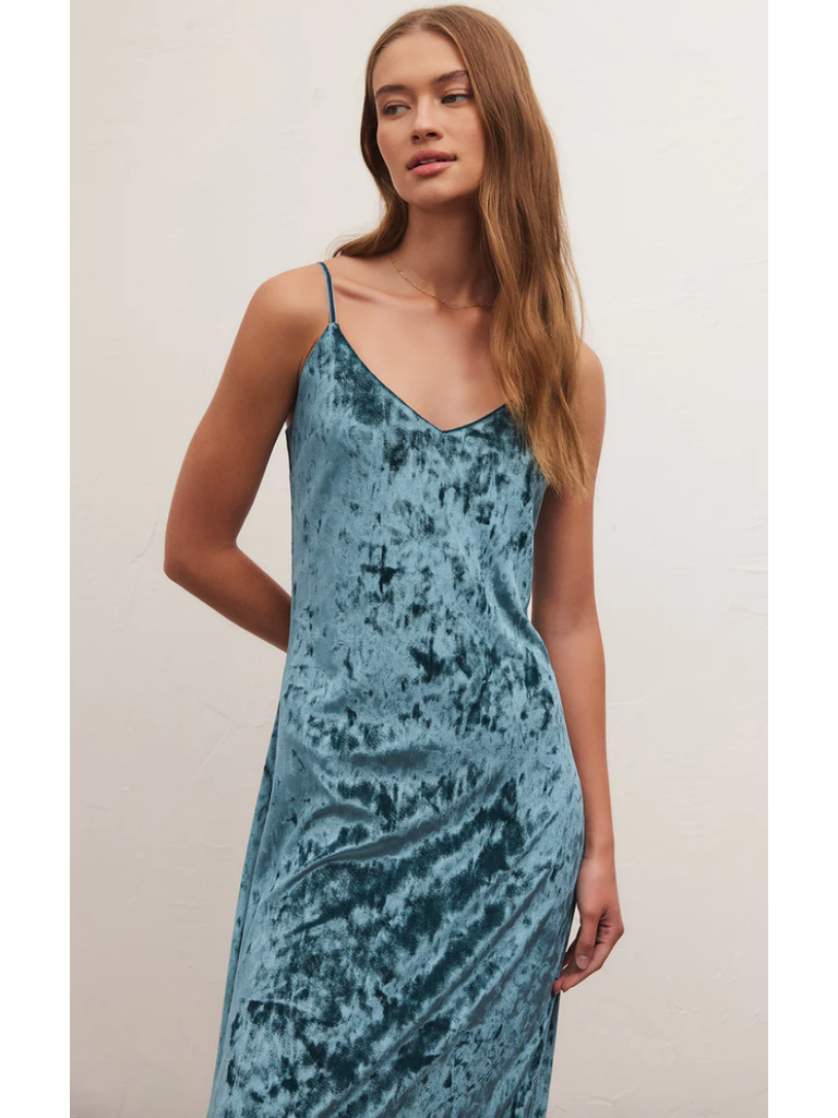 Z Supply Teal Velvet Midi