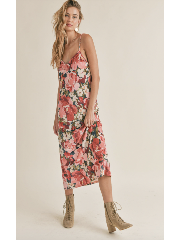 Sadie & Sage Floral Velvet Midi