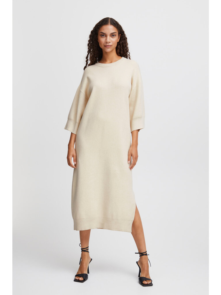 B. Young Creamy Knit Midi