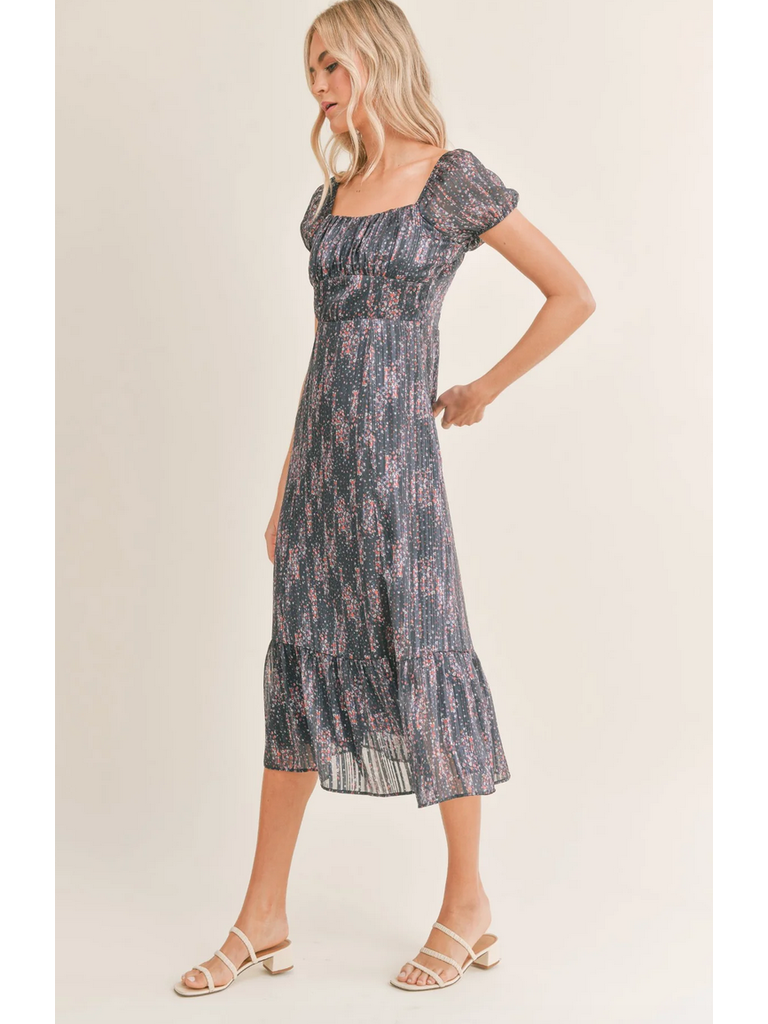 Sadie & Sage Navy Floral Dress