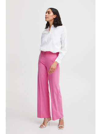 b.young WIDE LEG PANTS - Trousers - super pink/mottled pink - Zalando.de