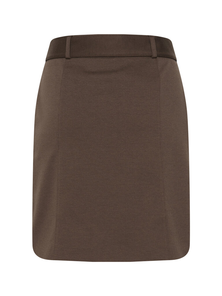 ICHI Brown Mini Skirt