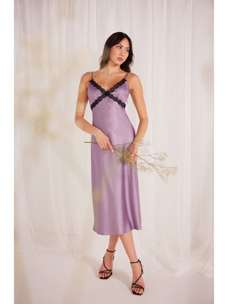 Mink Pink Purple Slip Dress