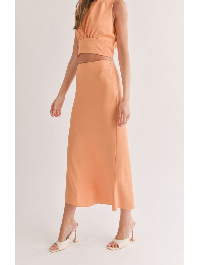 Sage The Label Apricot Midi Skirt