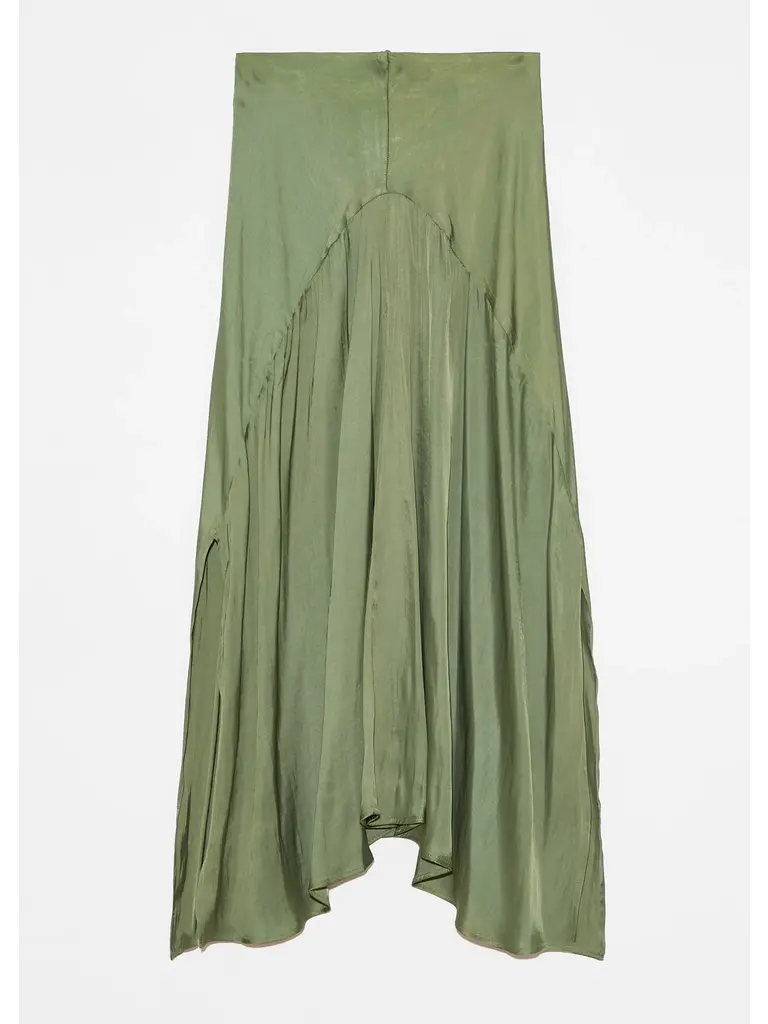 Deluc Olive Silky Skirt