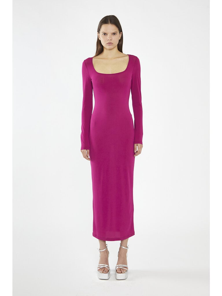 Glamorous Fuchsia Midi Dress