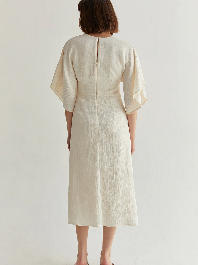 Crescent Cream Twist Midi