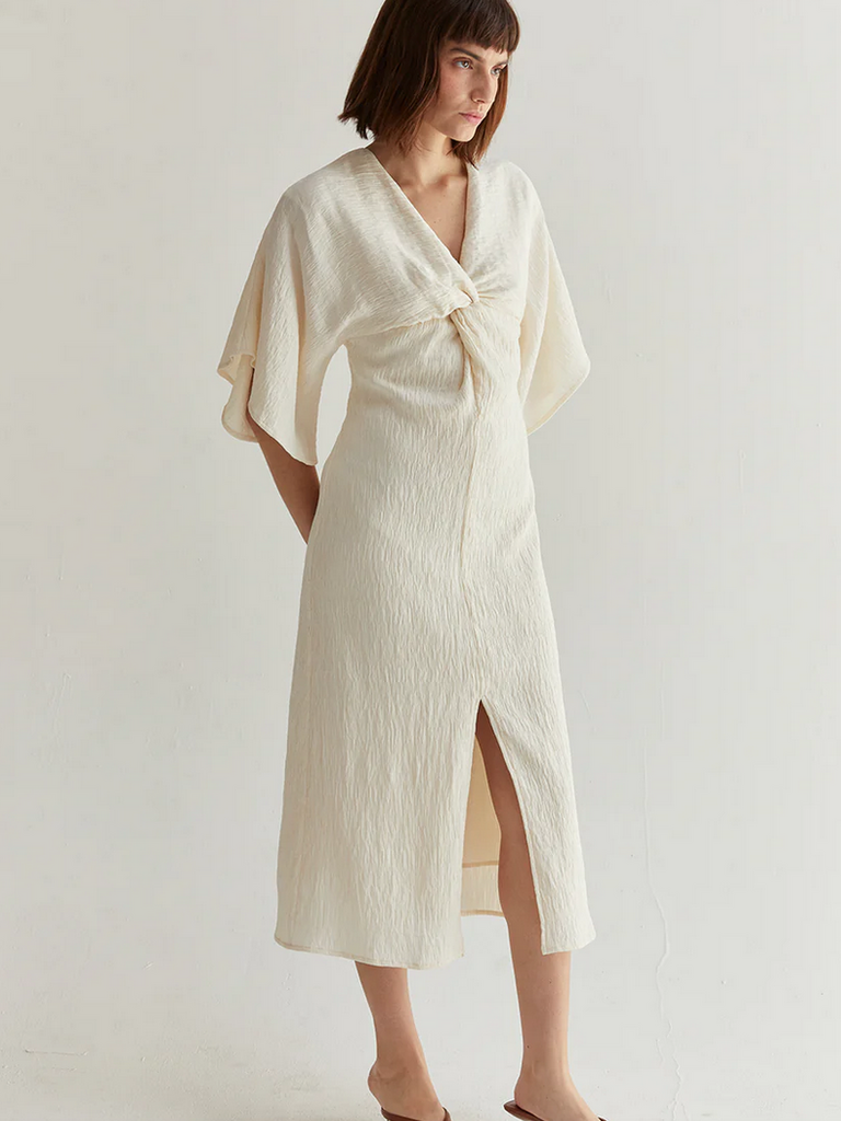 Crescent Cream Twist Midi