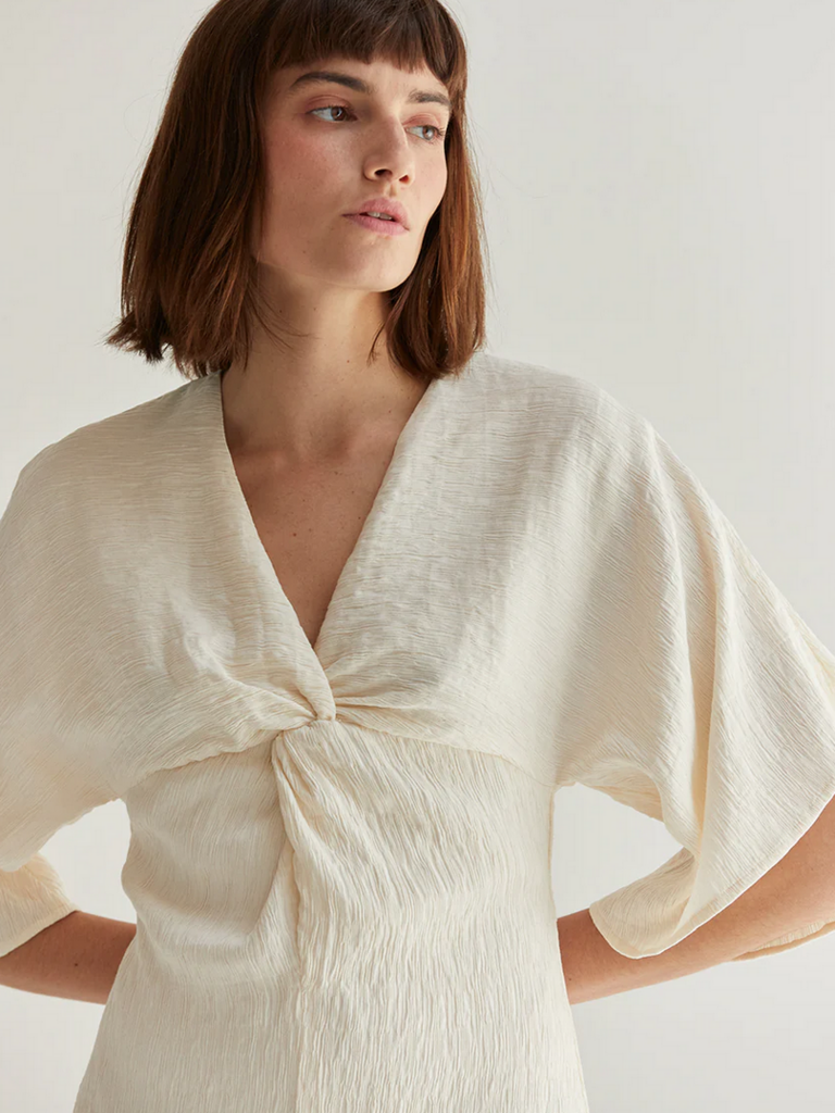 Crescent Cream Twist Midi