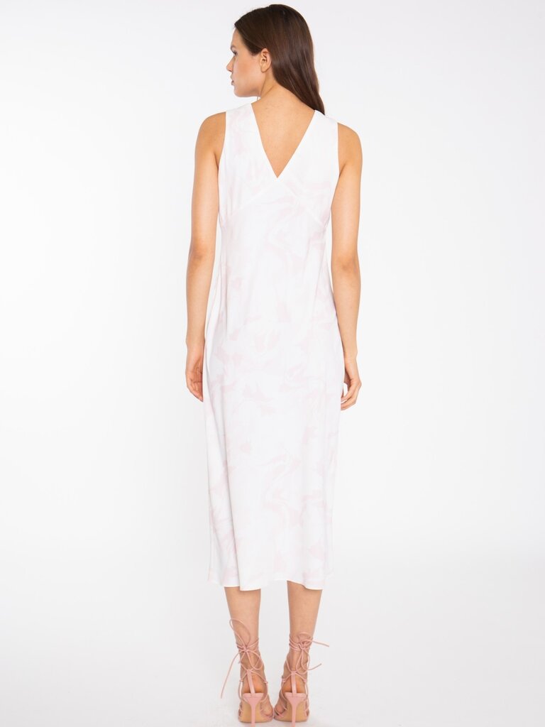 Glamorous Pink Watercolour Slip Midi