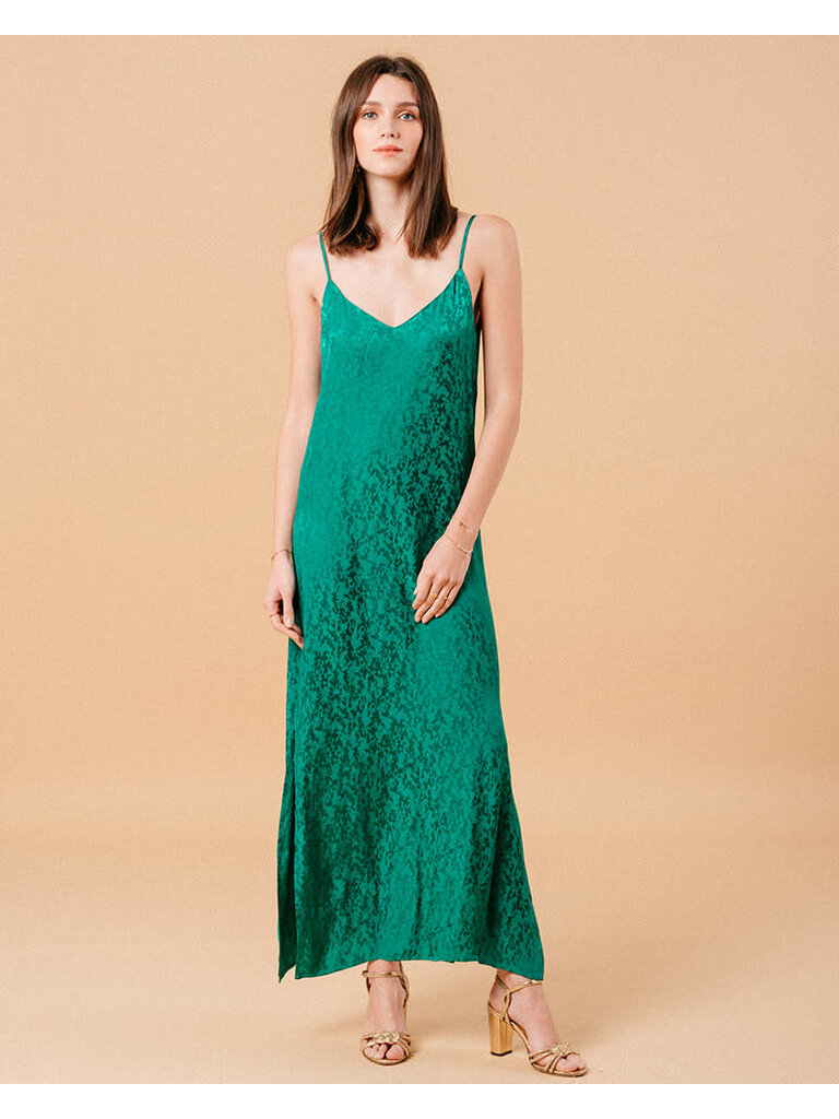 Grace & Mila Green Print Slip Dress