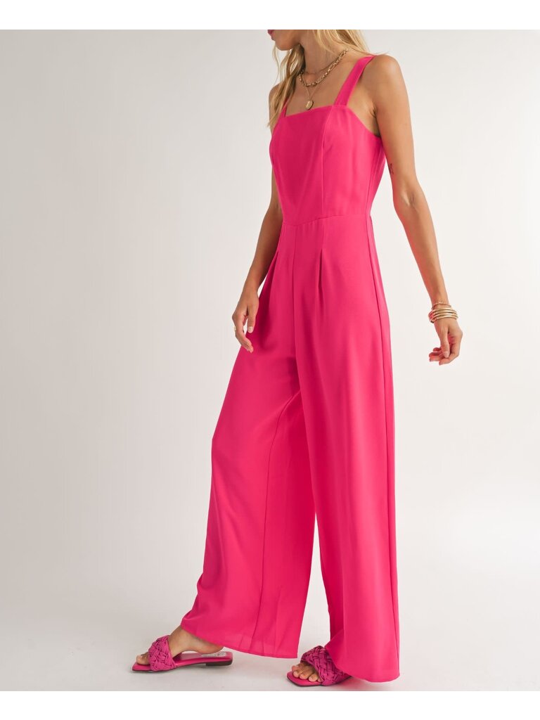 Sadie & Sage Fuchsia Jumpsuit