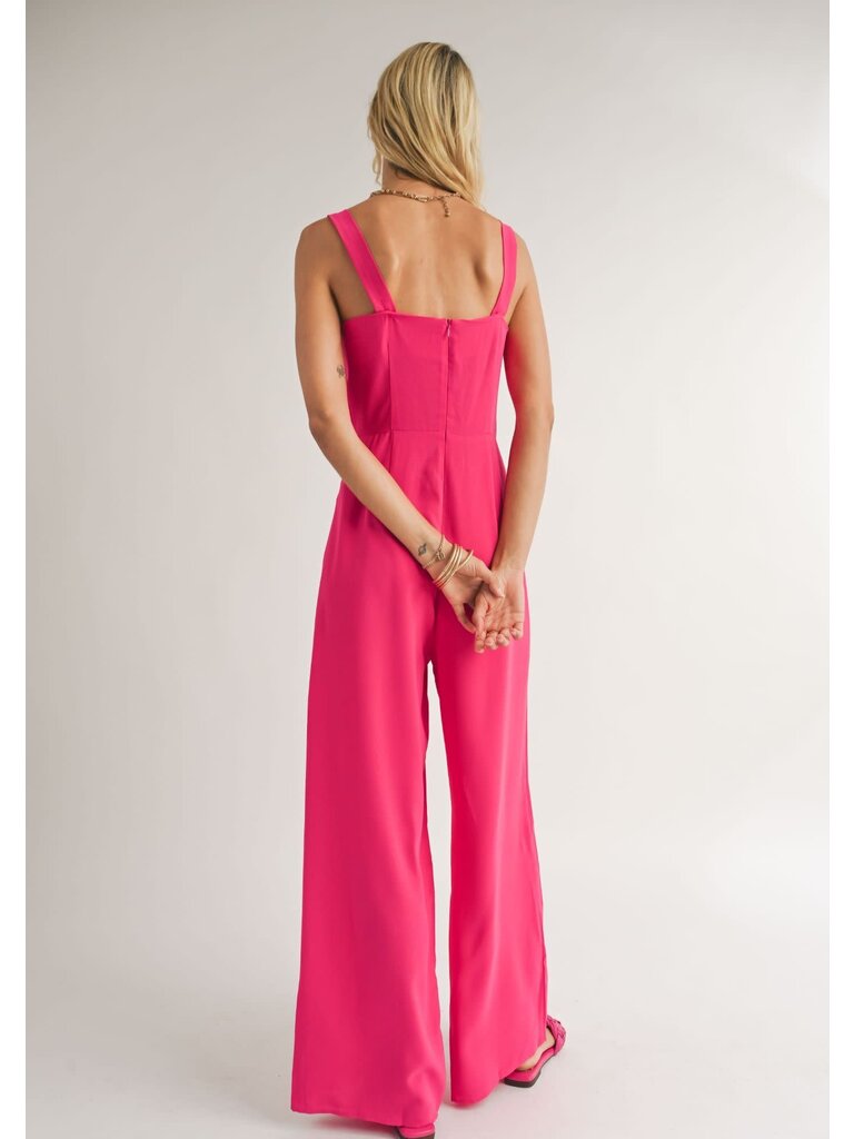 Sadie & Sage Fuchsia Jumpsuit