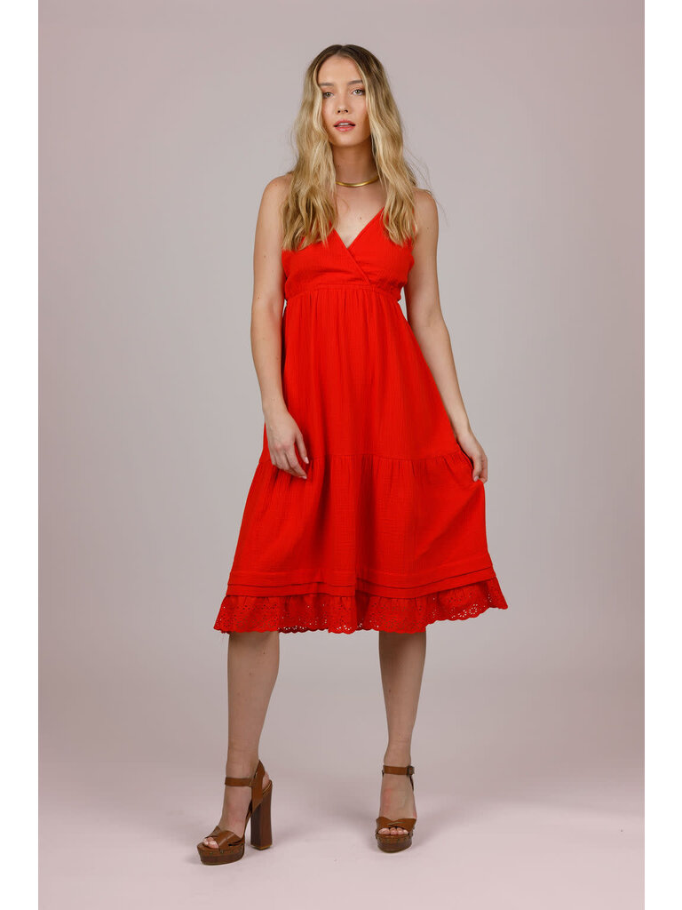 Band Of The Free Linen Frill Midi