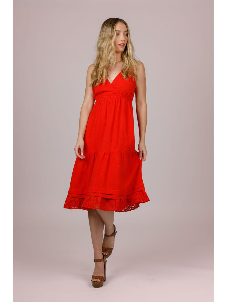Band Of The Free Linen Frill Midi