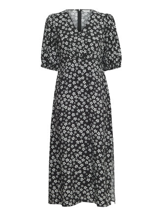 B. Young Black Floral Midi