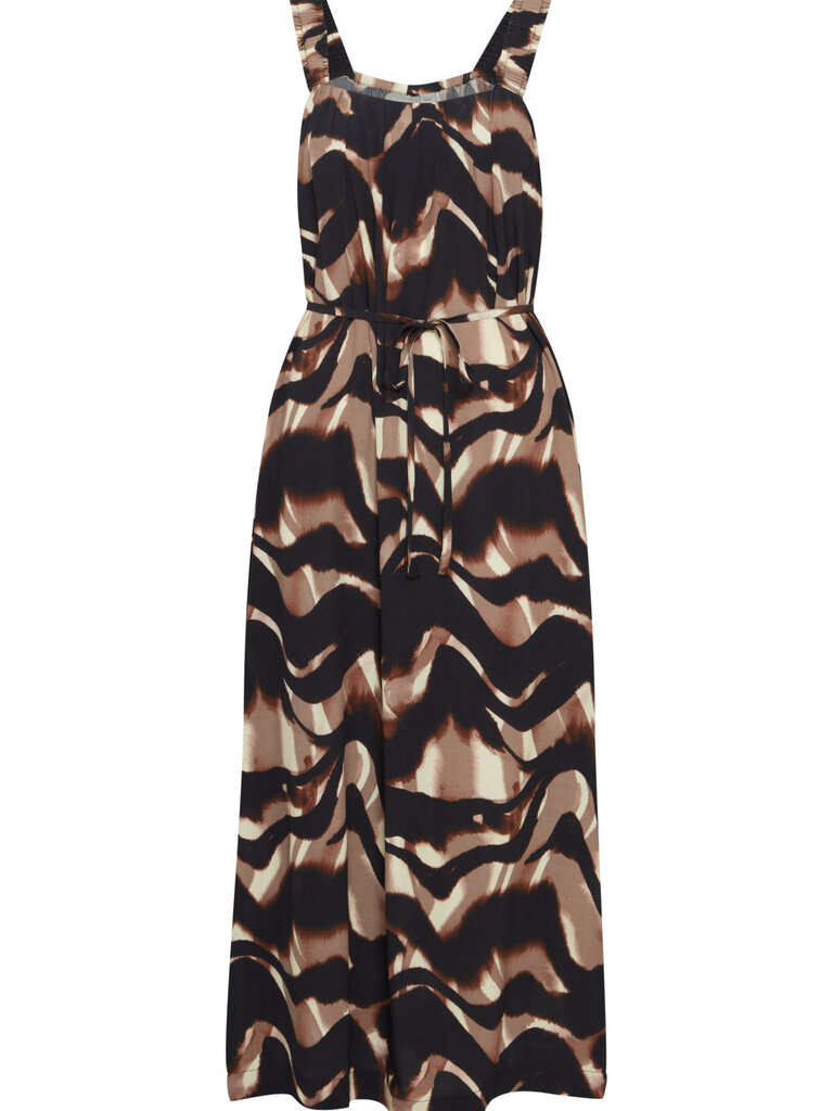 Fransa Navy Marble Midi