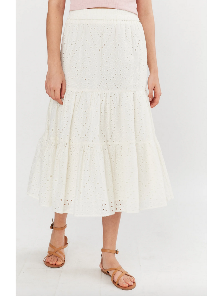 Deluc Eyelet Lace Skirt