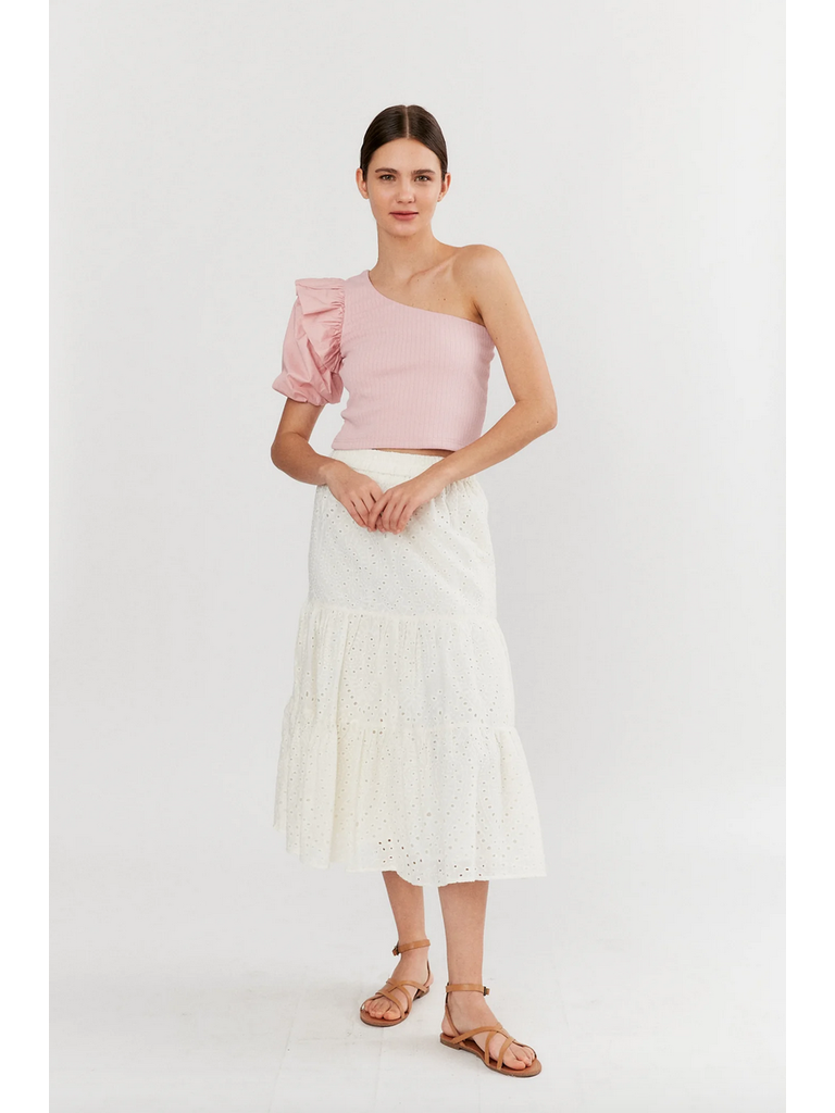 Deluc Eyelet Lace Skirt