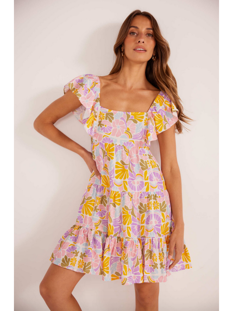 Mink Pink Groovy Floral Mini