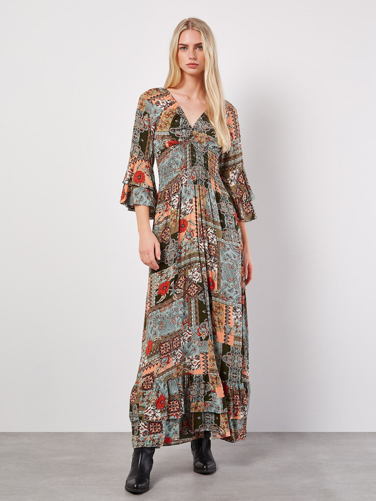 Apricot Boho Fields Maxi
