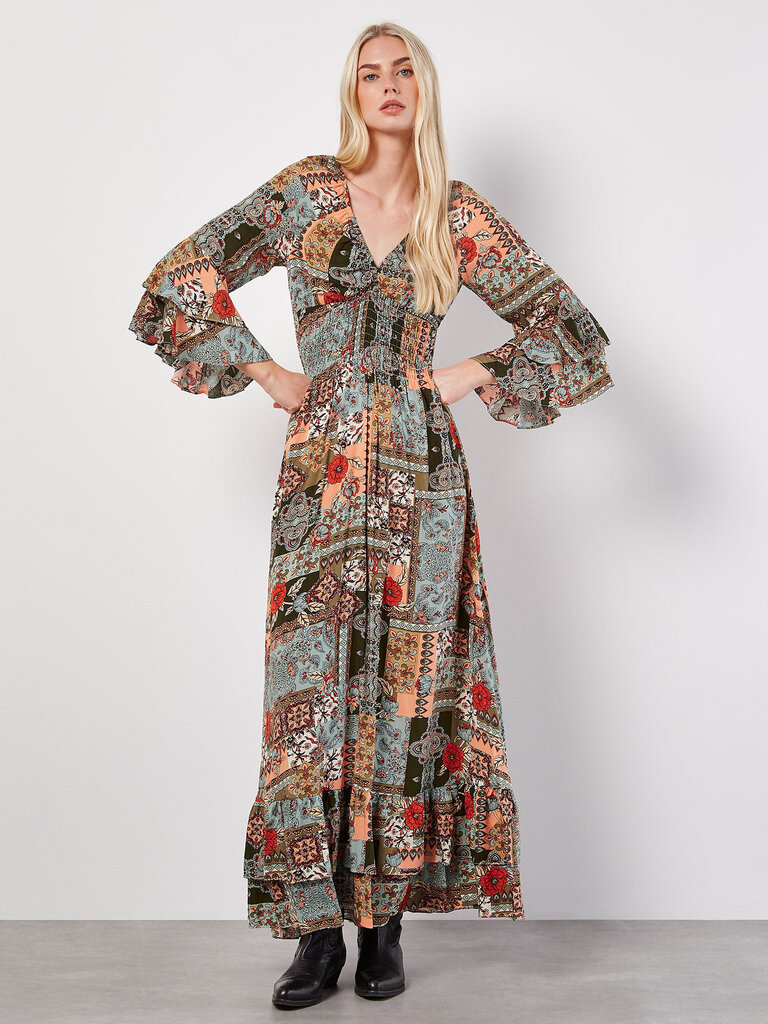Apricot Boho Fields Maxi