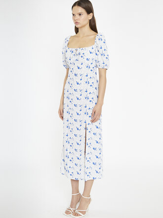 Glamorous Blue Dot Midi