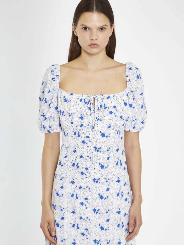 Glamorous Blue Dot Midi