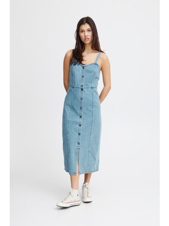 ICHI Denim Button Dress