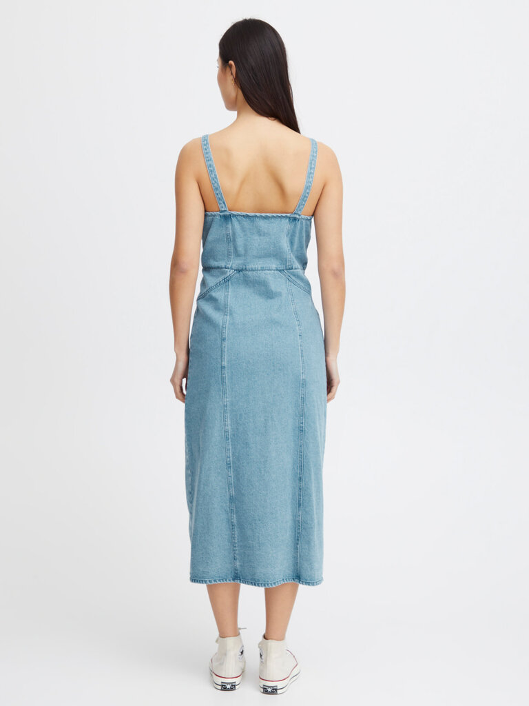 ICHI Denim Button Dress