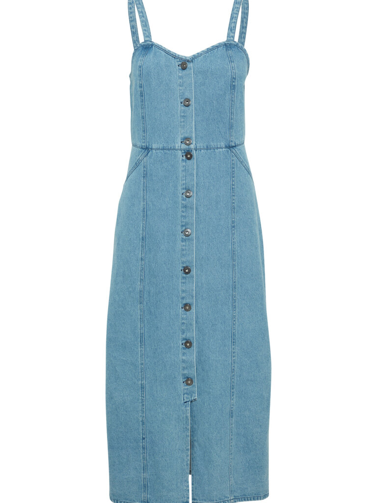 ICHI Denim Button Dress