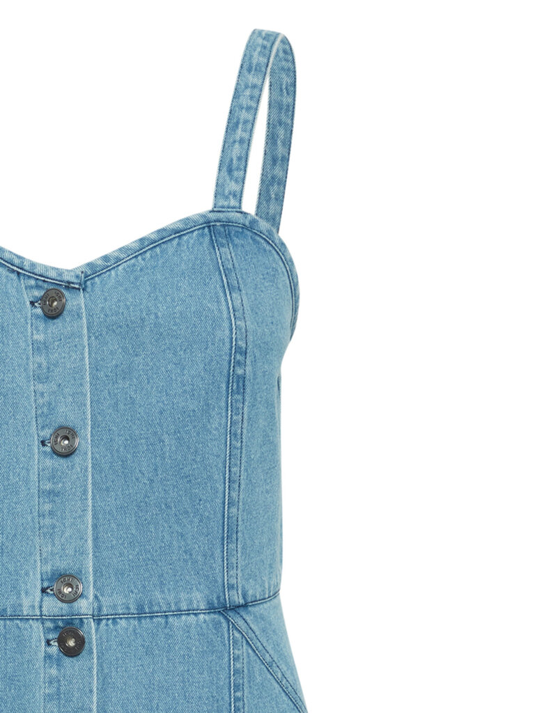 ICHI Denim Button Dress