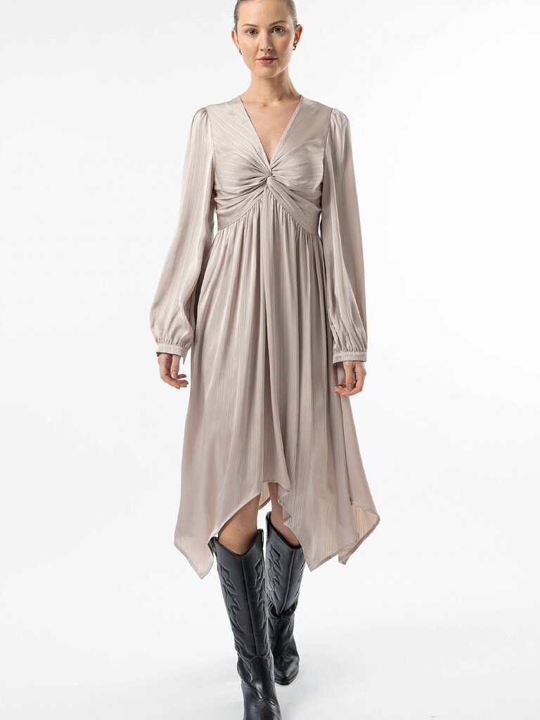 Angel Eyes Cream Long-sleeve Midi