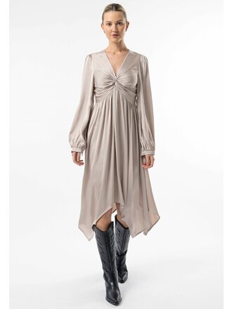 Angel Eyes Cream Long-sleeve Midi