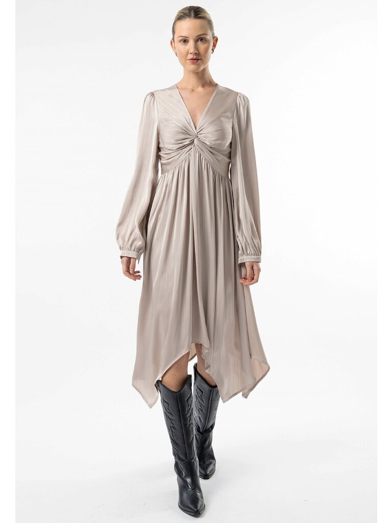 Angel Eyes Cream Long-sleeve Midi