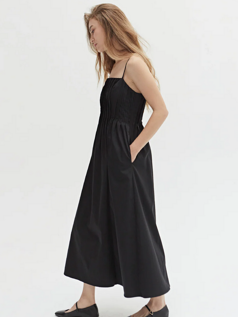 Crescent Pleat Ballet Midi