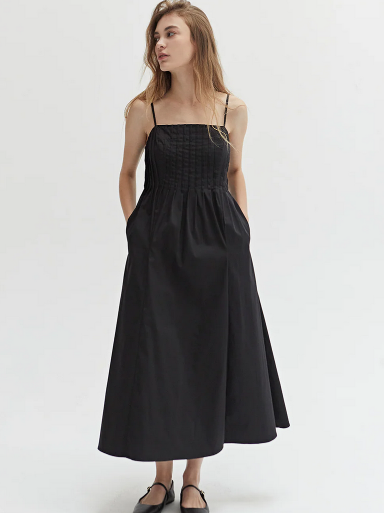 Crescent Pleat Ballet Midi