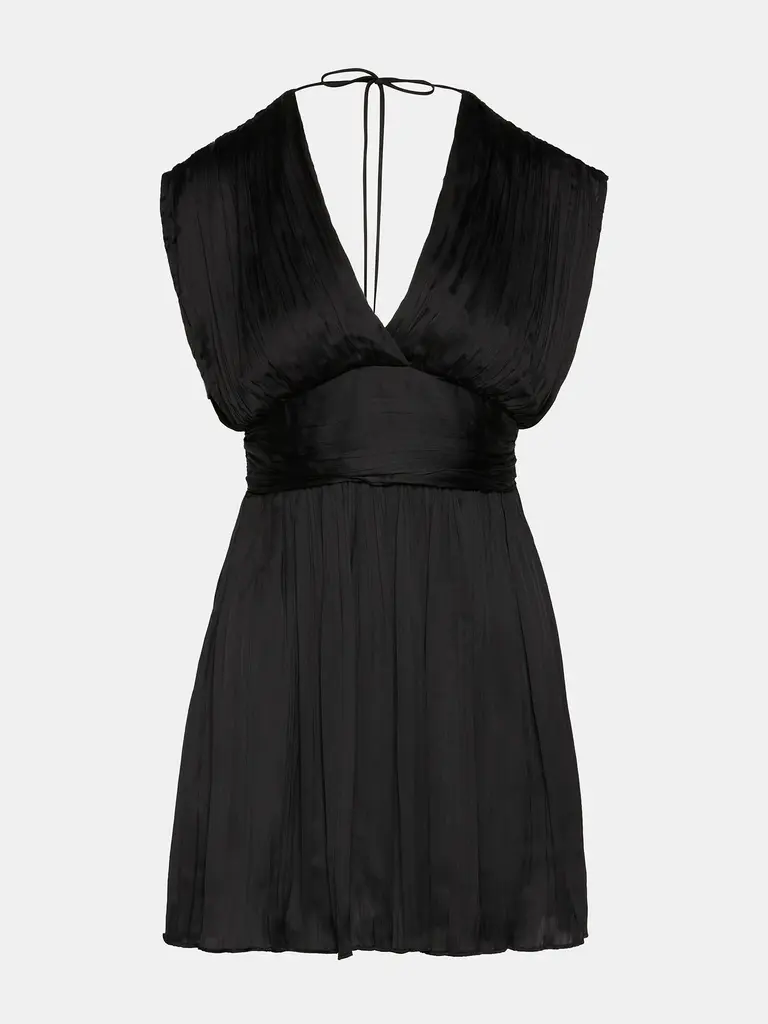 Steve Madden Black Pleated Mini