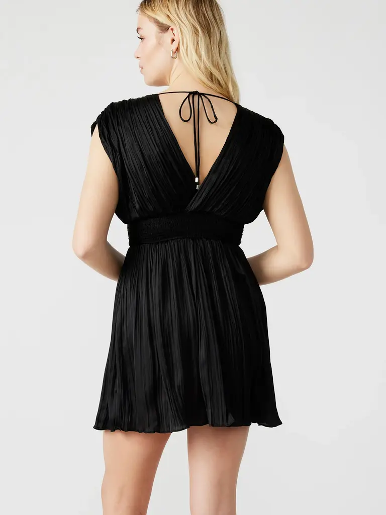 Steve Madden Black Pleated Mini