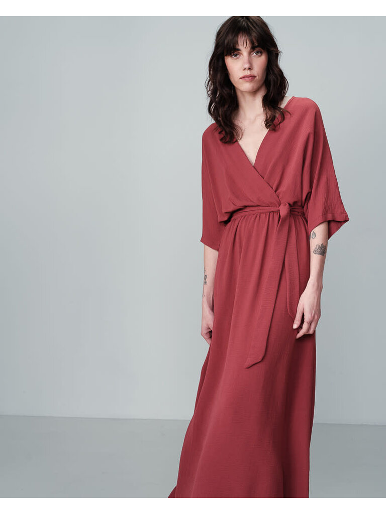 Deep rose dress sales
