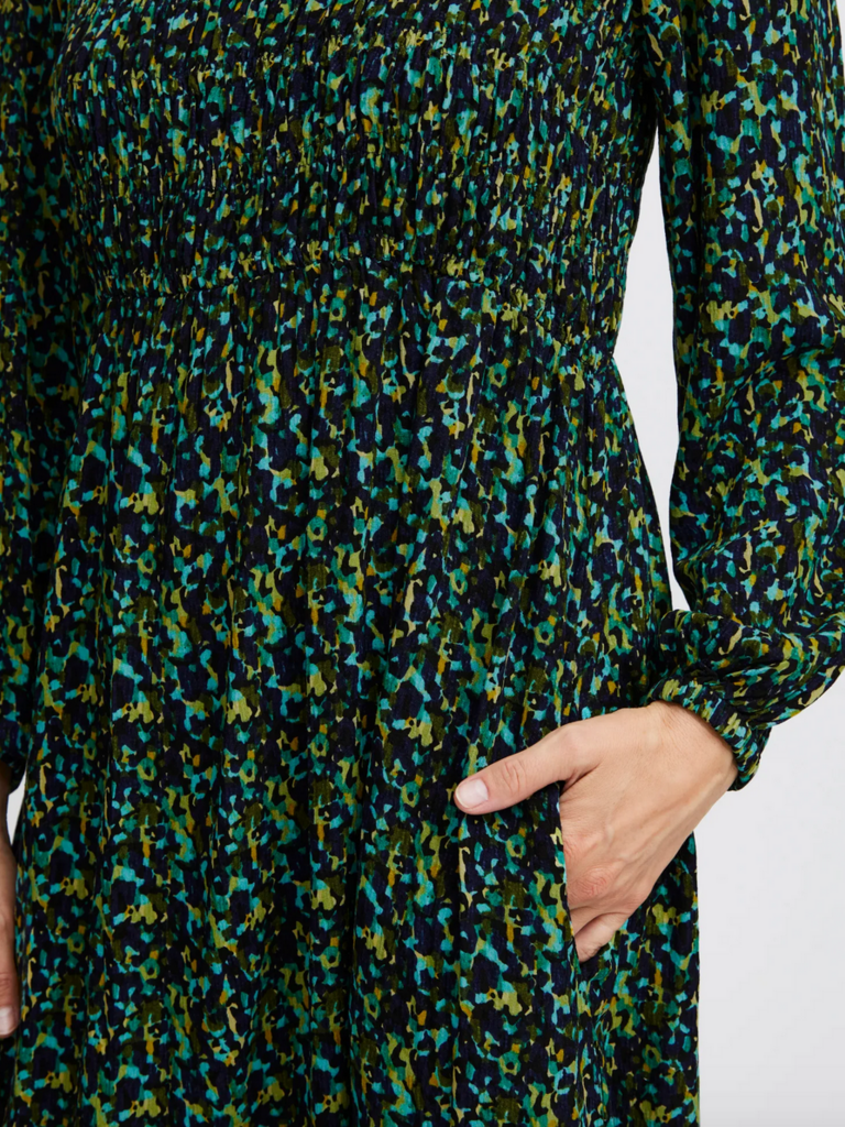 Fransa Abstract Green Midi